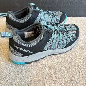 Merrell Wildwood Aerosport Women's Trail Running Hiking Shoes Size 9.5 Blue Gray